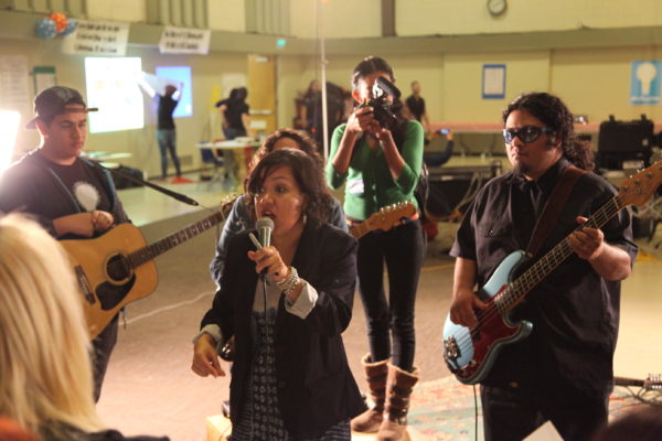Photos from Illuminarte event (2015?) at the Wellness Center in Boyle Heights with the band Quetzal. Photos from Omar Torres and the Weingart East Los Angeles YMCA Youth Institute.